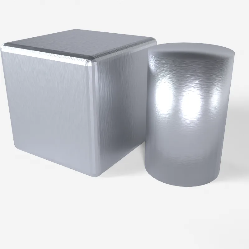 Clean brushed aluminium